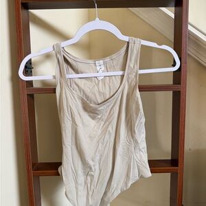 lululemon athletica Cream Scoop Neck Bodysuit